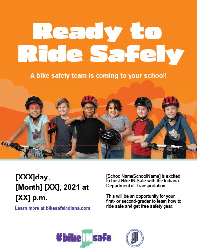 Ready to Ride Safely customizable poster