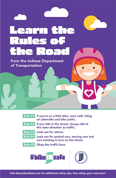 Learn the Rules of the Road poster